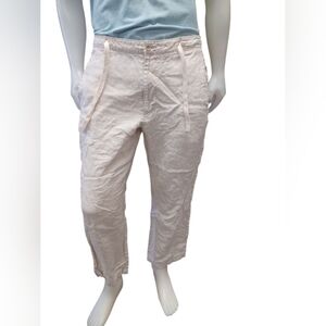Tasso Elba 100% Linen EUC Trousers Size 36